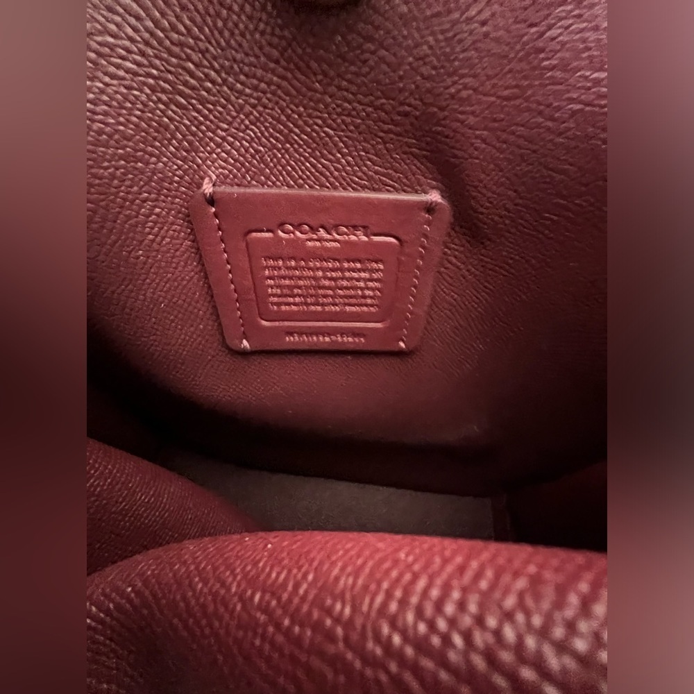 Coach Charlie Bucket Bag Pebble Leather Dusty Pink With Gold Turnlock - Picture 3 of 6